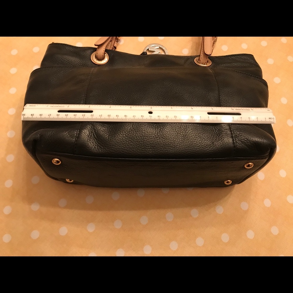 Michael Kors black leather tote